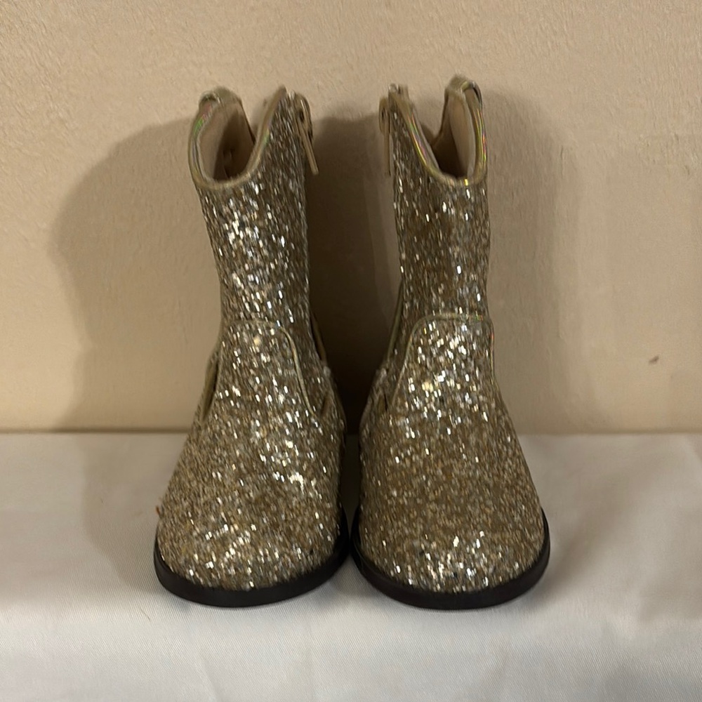 Sey Esteem Glittery  Gold Kids Boots